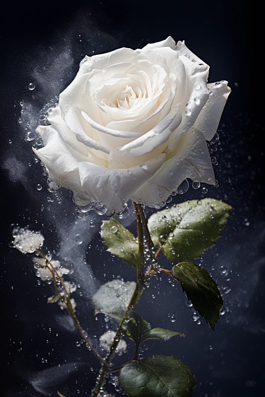 白色的玫瑰