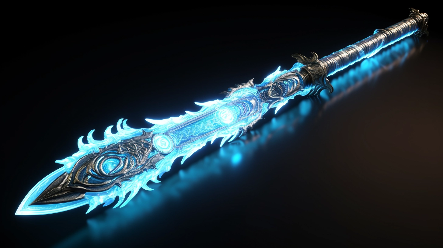 蓝光长剑