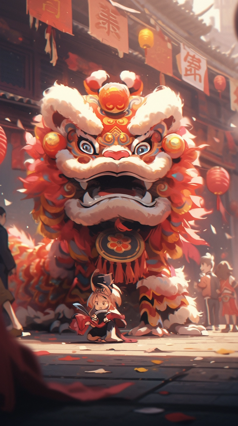 精彩的中国舞狮