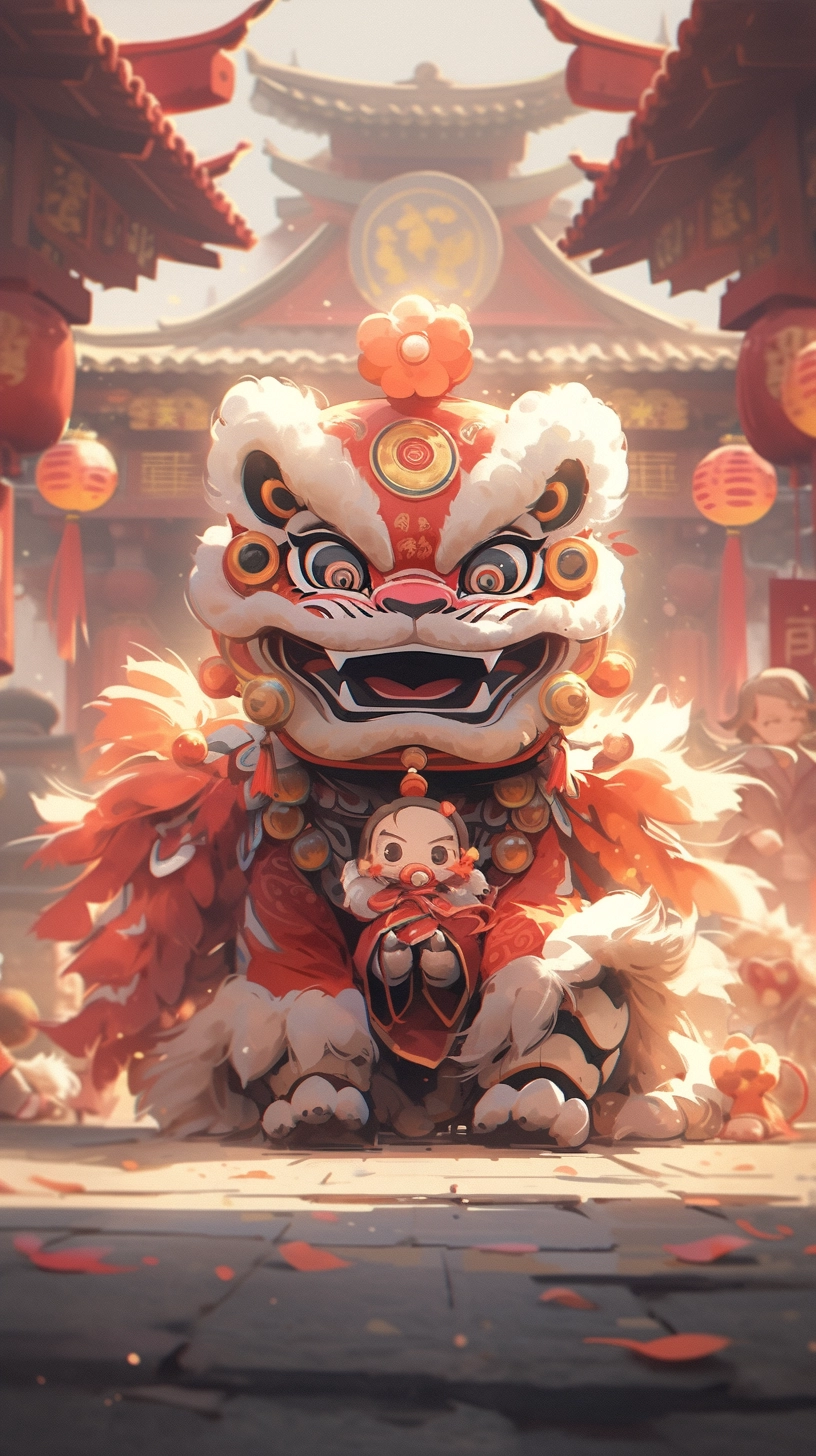 精彩的中国舞狮