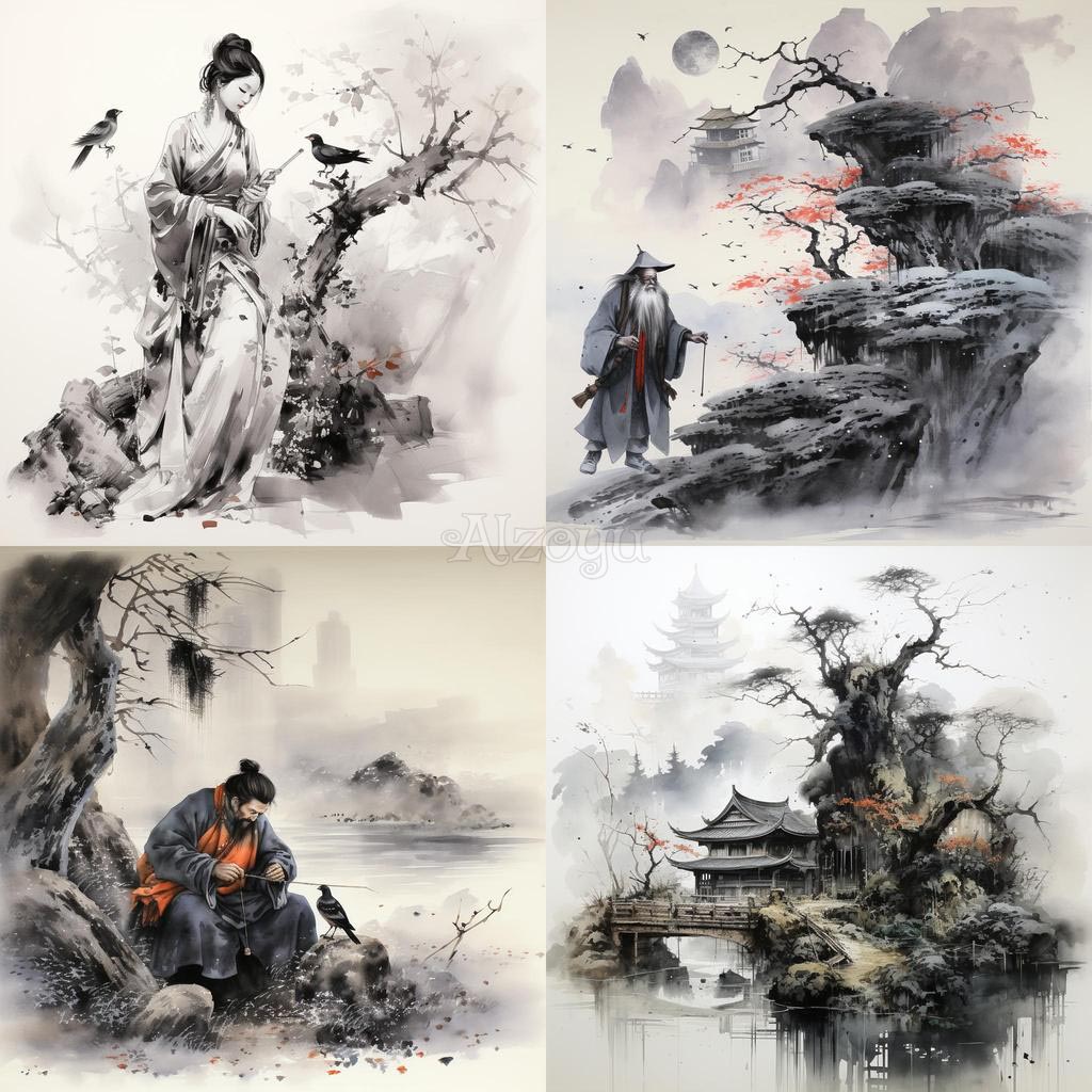 艺术风格 - Tradition Chinese Ink Painting