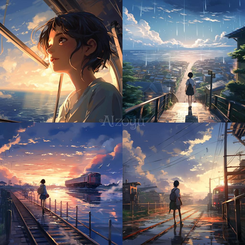 Makoto Shinkai animation style