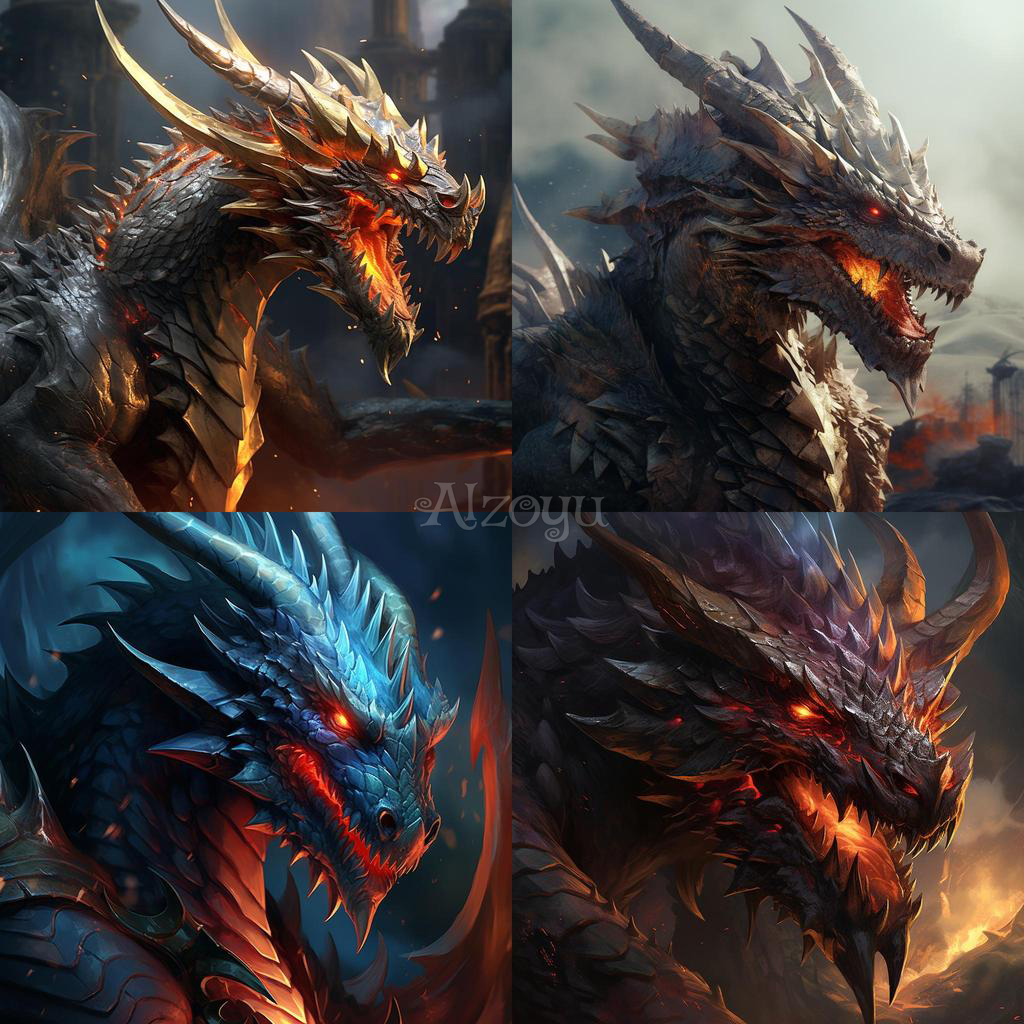dragon is warcraft style